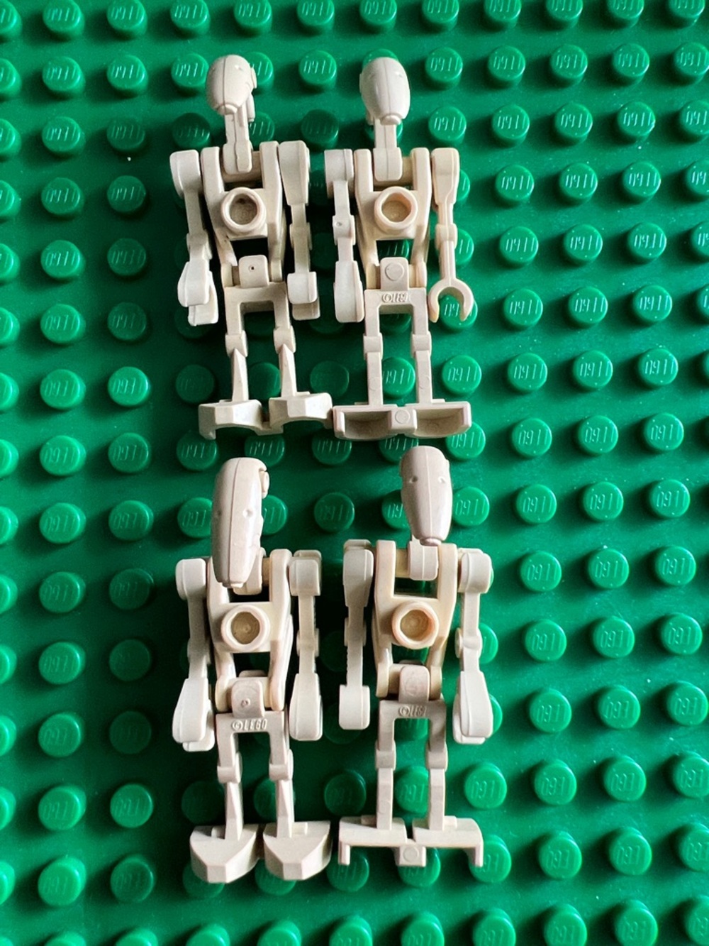 4 Battle Droids Star Wars Lego Minifigures